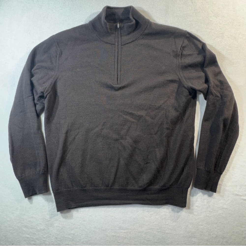 Brunella Gori Merino Wool Half-Zip Sweater